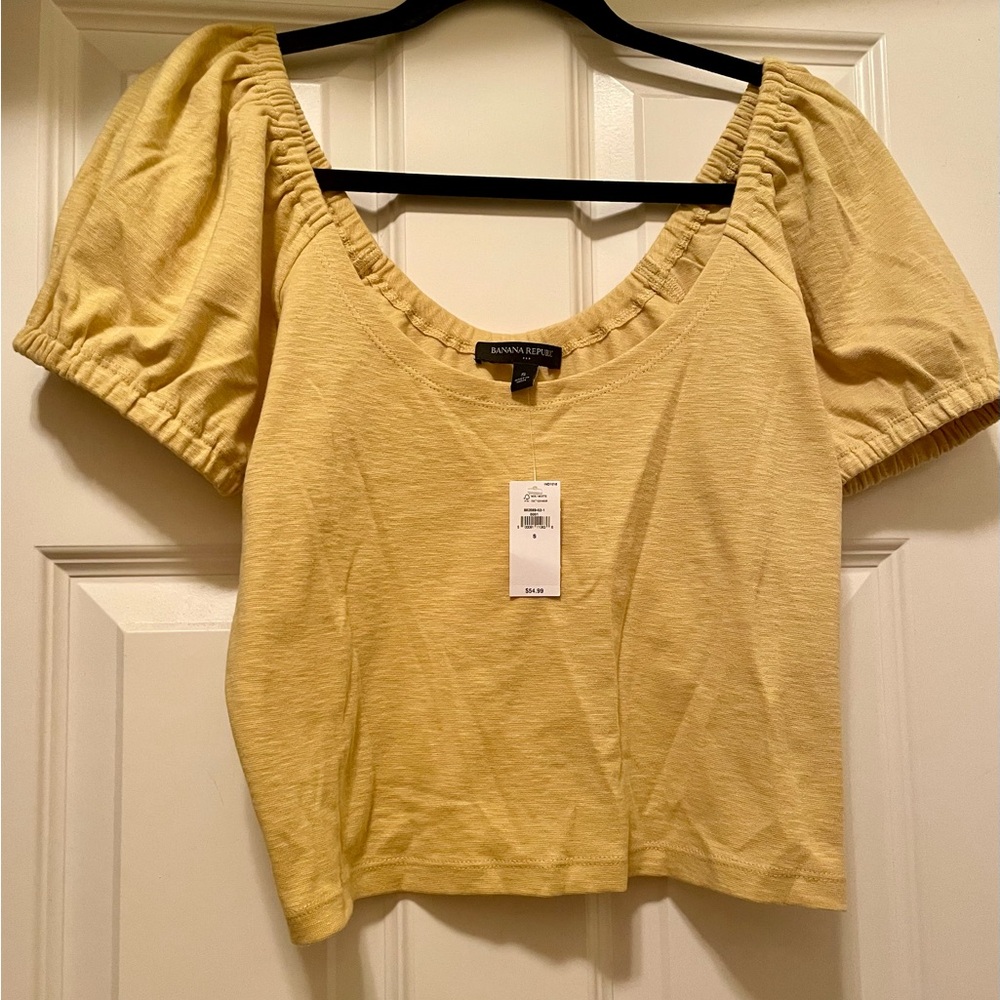 Banana Republic Yellow Short Sleeve Tee - S